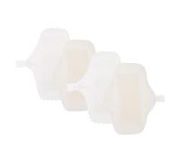 Milisten 4 Compresas Menstruales Reutilizables de 18 CM Femeninos Lavables Capa Algodón Transpirable Uso Doméstico Puerperio Paquete 4 Unidades 2 Borde Festoneado 2 Lisas