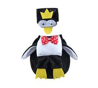 Milisten 4 Juegos Disfraz de transformación de Mascota Ropa de Perro Mascota de Halloween Sombrero de pinguino Gato Manto de Santa Abrigos Sombrero de Perro Capa de pingüino Gato poliéster