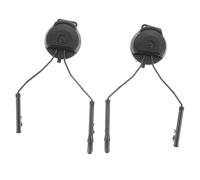 Milisten 4 Pares riel para casco profesional suministro de auriculares accesorios auriculares con cancelacion de ruido riel de casco reemplazable soporte para auriculares guía