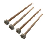 Milisten 4 Piezas Accesorios de gong y batería martillo accesorios para kit de batería pequeño de gong percusión de mazos de tambor mazos de baquetas Sabana de algodon Color Aleatorio