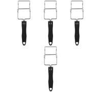 Milisten 4 Piezas Agarre de Antideslizante Bandejas de Clip Ergonomico Platos Utensilio de Cocina Evitar Quemaduras