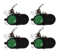 Milisten 4 Piezas Alarma de Pesca Electrónica de Alta Sensibilidad LED y Clip Fuerte para Cañas de Pescar, Material Plástico, Varios Estilos, Adecuado para Pescadores Principiantes Estilo