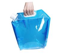 Milisten 4 Piezas Bolsa de Agua Contenedor Portátil Transparente y Azul para Camping Almacenamiento Resistente y Compacto para Actividades al Aire