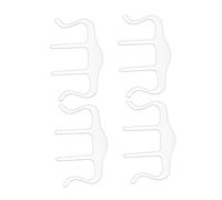Milisten 4 Piezas Clips Transparentes para Sujetar Páginas de Libros Recetas y Discursos Clips Fijadores Prácticos y Livianos