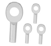 Milisten 4 Piezas De Accesorios para Equipos De Fitness Terminal De Polea De Gimnasio Conector De Polea De Gimnasio Cable De Seguridad De Repuesto Ojales De Cable De Acero Tope De