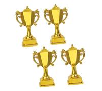 Milisten 4 Piezas Modelo de Decorativo para Divertido diminuto Oro de plastico Personal Premio Mini pequeño el plastico Golden