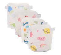 Milisten 4 Piezas Pantalones Entrenamiento Reutilizables Ajustables para Bebés Algodón Absorbente Unisex con Motivos Dinosaurio y Mundo Marino Ropa Interior para Niñas