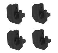Milisten 4 Piezas Pies de Silla de Camping Pies de Silla de Camping Negro Plástico 5,00x5,00x2,00cm para Camp Stool y Lawn Chair Actividades de Playa y Uso Portátil