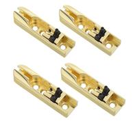 Milisten 4 Piezas Puente de Bajos sin Pala Eléctrico Puente de Metal Vintage de Repuesto Accesorios Suministro de Repuestos para Instrumentos Musicales