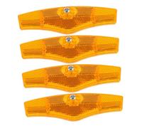 Milisten 4 Piezas Reflectores para Ruedas de Bicicleta Visibilidad Nocturna Fabricados Resistente Esenciales para Ciclismo Seguro
