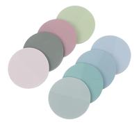 Milisten 400 Hojas de Blocs de Notas Adhesivas Transparentes Redondas Pet, Autoadhesivas, Removibles, Tamaño Pequeño, para Oficina, Estudio y Organización Escolar, Pack 8 Unidades