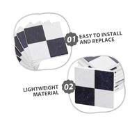 Milisten 45 Piezas Wooden Dollhouse Floor Tiles Lightweight Checkered Micro Flooring Boards For DIY Crafts Compatible with Various Dollhouse Brands Educational Toy For Imaginative Play