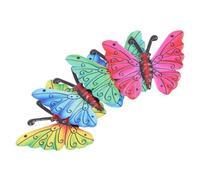 Milisten 4piezas Adornos Artesanales De Mariposas Decoración Colgante De Hierro Forjado Para Casa