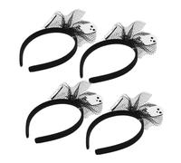 Milisten 4piezas Diadema de Halloween Tocado de Fantasma para Disfraz Accesorio para Fiesta de Cosplay para Truco o Trato y Decoración Festiva