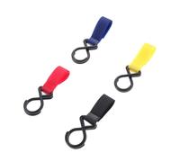 Milisten 4piezas Ganchos Para Cochecito Ajustables Con Correa Soporte Multiuso Para Colgantes Para Carrito De Niño Niña Para Bolsas y Artículos Diarios