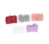 Milisten 5 Piezas Diademas de Nylon Elásticas para Bebés Accesorios para Recién Nacidos para Fotos y Ocasiones Especiales Colores