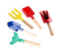 Milisten 5 Piezas Jardinería Infantil para Pala Rastrillo y Azada Ergonómica Herramientas Seguras y Ligeras para Actividades al Aire y Aprendizaje Práctico el Jardín
