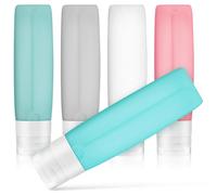 Milisten 5 Piezas Juego de Botellas de Viaje de Silicona 80ml, Opal