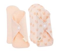 Milisten 5 piezas Toallas Sanitarias Reutilizables Algodón Orgánico Súper Absorbentes Transpirables para Mujeres Compresas Lavables y Ecológicas para Uso Diario y Viajes