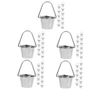 Milisten 5 Series Cubos De Jardín Decorativos Simulados De Cubos De Hierro Micro Paisaje Accesorios Casa De Muñecas Contenedores Pequeños Decoración Exterior 12 Piezas X 5