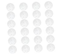 Milisten 50 Piezas Bolas de Práctica de Golf de Plástico Perforadas Blancas de Unidades para Entrenamiento de Swing Interiores y Exteriores Ligeras y Duraderas para Golfistas