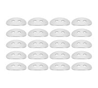 Milisten 50 Piezas Conectores Ovalados para Pulseras DIY de Acero Inoxidable 14x11mm, Botones Metálicos para Hacer Joyas, Accesorios Resistentes y Antioxidantes para Collares y Pulseras