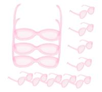 Milisten 50 Piezas Gafas de Sol pequeñas de plástico Accesorios Nuestro Chicas muñecas para Gafas de Sol de muñeca con Estilo Montura de minigafas de muñeca el plastico Rosa