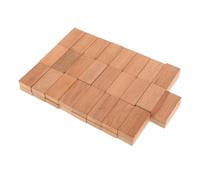 Milisten 50 Piezas Huesos de Color Log Juguete dominó de Madera Interesante Juego de dominó Mesa de dominó mesas de dominó para Mini fichas de dominó Marrón Claro