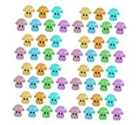 Milisten 56 Piezas Micro Landscape Resin Mushroom Ornaments Glow In The Dark Miniature Figurines For Indoor Outdoor Decoration