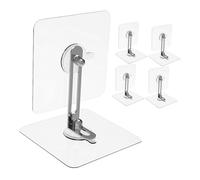 Milisten 5juegos Dispositivo Anticaída Para Muebles Anclaje Antivuelco De Pared De Correas De Seguridad Duraderas Para Estanterías y Cómodas Transparente