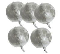Milisten 5piezas Globos De Aluminio Patrón De Luna Para Decoración De Fiestas Temáticas Espaciales y Cumpleaños Color Vibrante y Diseño Atractivo