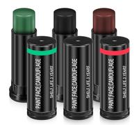 Milisten 6 Barras de Maquillaje Deportivo para Ojos de Pigmento, Fáciles de Quitar, Reducen Impacto de Luces en Fútbol y Béisbol, Ideales para Deportistas