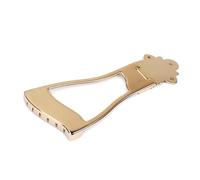 Milisten 6 cuerdas Puente de Guitarra Dorado con Marco Abierto Cordal Ajustable para Guitarra Jazz Archtop de Cuerdas Accesorio de Reemplazo con Tornillos