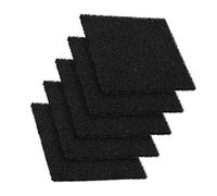 Milisten 6 Filtros de Carbón Cuadrados para Cubo de Basura Esponja Filtrante Negra, Almohadilla Desodorante para Eliminar Olores en Cocina y Compost