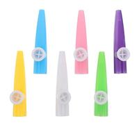 Milisten 6 flautas de plástico para niños, Kazoo, instrumentos musicales, juguetes educativos para niños pequeños, instrumentos musicales preescolares, rellenos para bolsas de fiesta.