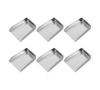 Milisten 6 Mini Palas de Acero Inoxidable para Cuentas de Joyería, Herramientas Planas para Clasificar y Recoger Cuentas Artesanales, Pala Cuadrada Portátil para Bisutería y Manualidades