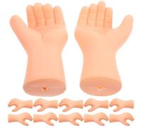 Milisten 6 Pares Manos Realistas de Plástico para Muñecas Accesorios de Reproducción para Manualidades DIY Componentes de Reemplazo para Juguetes y Decoración de Muñecas