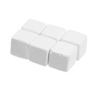 Milisten 6 Piezas Bloque Mineral Comida de Tortuga Sepia para Tortugas Piedras minerales para Agua Potable Piel de Reptil Grande Comida para Reptiles Bloque de Tortuga Blanco