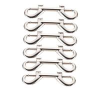 Milisten 6 Piezas Gancho Doble de Aleación de Zinc para Correa de Perro Unidades Resistentes y Duraderas Clips Multifunción para Correas Collares y Accesorios Fácil de Usar Exteriores