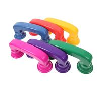 Milisten 6 Piezas Juguete Educativo para Teléfono Susurrador de Lectura de Rojo Azul Pavo Real Amarillo Verde Oscuro y Magenta para Desarrollo Cognitivo y Corrección