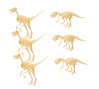 Milisten 6 Piezas Kit de Dinosaurios Fósiles para Modelos Esqueletos de Dinosaurio para Creativo y Desarrollo Manual para Fiestas Infantiles y Actividades Familiares