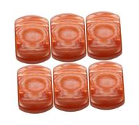 Milisten 6 Piezas Mango del sintonizador botones de perillas de guitarra eléctrica Botón afinador de guitarra suministros de piezas de resina rojo