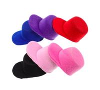 Milisten 6 Piezas Mini Sombrero de béisbol de Terciopelo Sombreros Sombrero de muñeca en Miniatura Gorras Sombrero de béisbol en Miniatura Mini artesanías de Tope de béisbol pequeño Eva