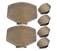 Milisten 6 Piezas Perillas de Afinación de Guitarra de Acabado Cabezas de Tuning Acústicas y Eléctricas Reemplazo Práctico y Estético de Afinación
