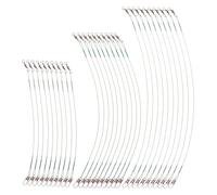 Milisten 60 Piezas De Aparejos De Pesca con Señuelos Alambre De Pesca Líderes Aparejos con Broches Eslabones Pequeños