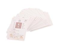 Milisten 64piezas Tarjetas De Adivinación i Ching Guía Completa Diseño De Monedas Chinas para Orientación Espiritual y para Principiantes y