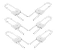 Milisten 6piezas Cerradura De Seguridad Para Armario De Cocina Cerraduras Para Bebés Armarios Prueba De Bebés Duraderas Para Gabinetes De Pestillo De Puerta Prueba De Uso Cocina y Baño Prod