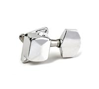 Milisten 6piezas Clavijas Semiciengadas Para Guitarra Eléctrica y Acústica Afinadores Metálicos Lr Cromados Con Casquillos y Tornillos Para Instalación Sencilla Reemplazo Resistente