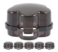 Milisten 6Piezas Cubiertas de Perillas Protector de Gas para Seguridad Infantil Acciones Accidentales Cocina y Funcional