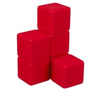 Milisten 6piezas Cubos De Plástico Blancos para Educación Dados Escritos para Proyectos DIY y Actividades El Aula para Adultos